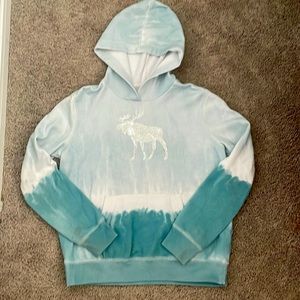 teal Abercrombie kids hoodie. GUC
